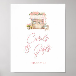 彼女は市場のブライダルシャワーカードとギフトをオフにしている ポスター