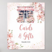 彼女は市場のブライダルシャワーカードやギフトをオフにしている ポスター (正面)