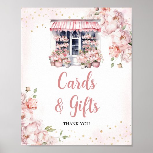 彼女は市場のブライダルシャワーカードやギフトをオフにしている ポスター (正面)