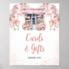 彼女は市場のブライダルシャワーカードやギフトをオフにしている ポスター