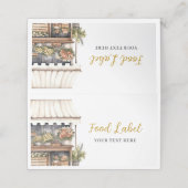 彼女は市場のブライダルシャワー食品のレーベルから外れている 予約カード (外部開封)