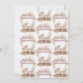 彼女は市場のワイルドフラワーのブライダルシャワー 招待状 (裏面)