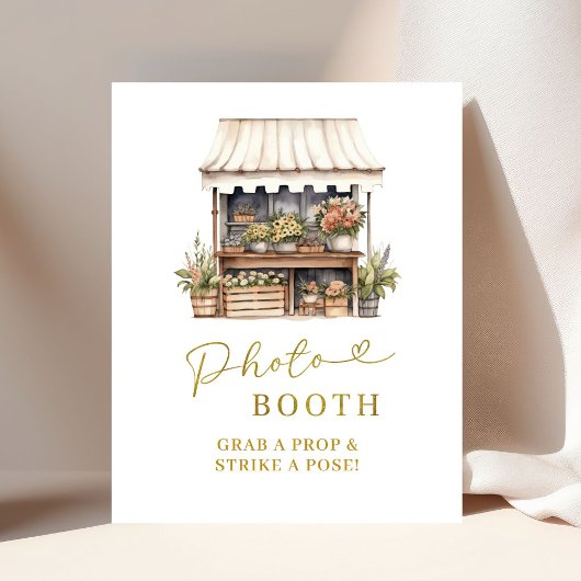 彼女は市場の外PhotoBoothのパーティーのサイン ポスター