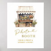 彼女は市場の外PhotoBoothのパーティーのサイン ポスター (正面)