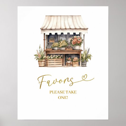 彼女は市場の好意のサインをオフにしている ポスター (正面)