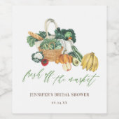 彼女は市場の支持を得たばかりだブライダルシャワー ワインラベル (シングルラベル)