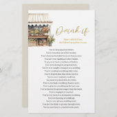 彼女は市場の飲み物のブライダルシャワーゲームをオフもしにしている (正面/裏面)