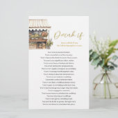 彼女は市場の飲み物のブライダルシャワーゲームをオフもしにしている (スタンド正面)