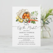 彼女は市場農家市場ブライダルシャワー 招待状 (スタンド正面)