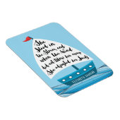 彼女は帆の引用文磁石を調整した マグネット (右側)