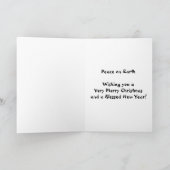 彼女は平和クリスマスカードの夢を見ます シーズンカード (内部)