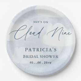 彼女は幸せの絶頂にいる 花嫁のシャワーパーティー ペーパープレート