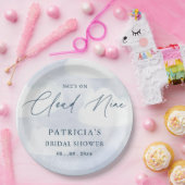 彼女は幸せの絶頂にいる 花嫁の前祝いパーティー ペーパープレート (パーティー)