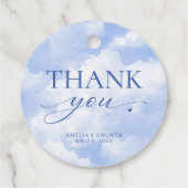 彼女は幸せの雲の上にいるよ、ありがとう フェイバータグ (裏面)