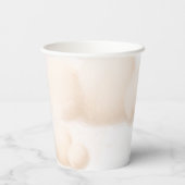 彼女は幸せの雲の上にいる ハートスクリプト ブライダルシャワー 紙コップ (裏面)