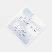 彼女は幸せの雲の上にいる ブライダルシャワー スタンダードランチョンナプキン (角)