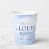 彼女は幸せの雲の上にいる ブライダルシャワー 紙コップ (裏面)