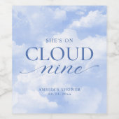 彼女は幸せの雲の上 ブライダルシャワー ワインラベル (シングルラベル)