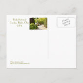 "彼女は庭を見守る"トレド植物園 ポストカード (裏面)