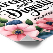 彼女は強い服を着ている – Christian Wall Art ポスター (角)