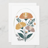 彼女は強い詩編ボホクリスチャン感動的T 招待状 (正面/裏面)