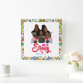 彼女は強い諺である31:25黒い女性メラニン スクエア壁時計 (ホーム)