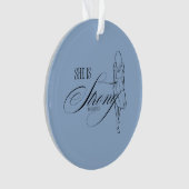 彼女は強い諺である31:25 オーナメント (正面)