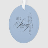 彼女は強い諺である31:25 オーナメント (正面)