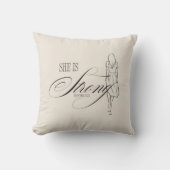 彼女は強い諺である31:25 クッション (正面)