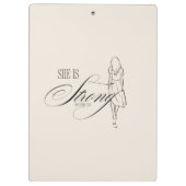 彼女は強い諺である31:25 クリップボード (裏面)