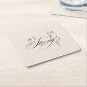 彼女は強い諺である31:25 スクエアペーパーコースター (アングル)