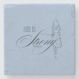 彼女は強い諺である31:25 ストーンコースター