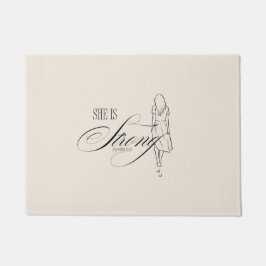 彼女は強い諺である31:25 ドアマット