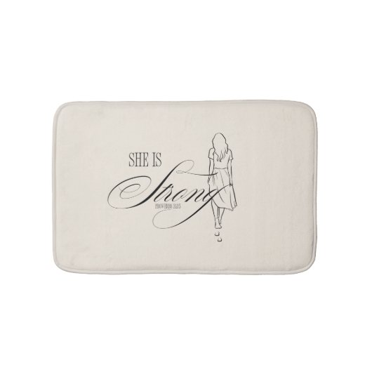 彼女は強い諺である31:25 バスマット (正面)