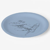 彼女は強い諺である31:25 ペーパープレート (アングル)