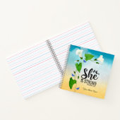 彼女は強い諺31:25 ノートブック (内部)