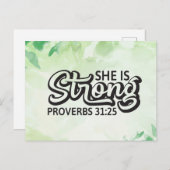 彼女は強い ポストカード (正面/裏面)