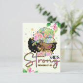 彼女は強い、メラニン、シエスタ、黒い女の子魔法、b ポストカード (スタンド正面)