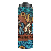 彼女は強い:箴言31:25 タンブラー (正面)