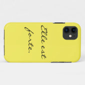 "彼女は強い"/"Elle米国東部標準時刻長所"のIphone 5の場合です Case-Mate iPhoneケース (裏面(横))