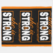 彼女は強い…RSD/CRPS フリースブランケット (正面(横))