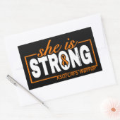 彼女は強い…RSD/CRPS 長方形シール (封筒)