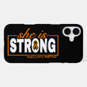 彼女は強い...RSD/CRPS iPhoneケース (裏面横)