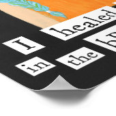 彼女は強く癒した – 感動的ファインアートプリント ポスター (角)