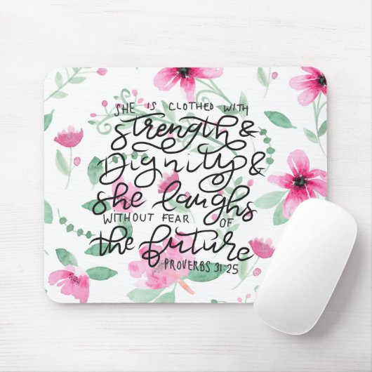彼女は強さおよび威厳と着ます マウスパッド (マウス)