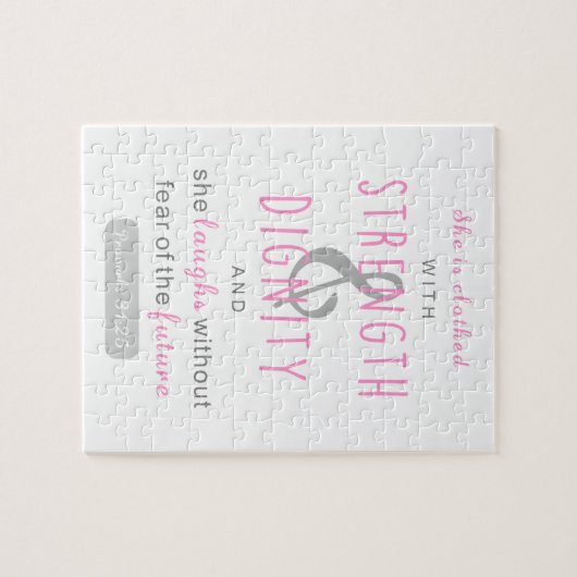 彼女は強さと尊厳の諺を着ている31 ジグソーパズル (横)