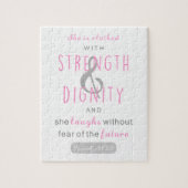 彼女は強さと尊厳の諺を着ている31 ジグソーパズル (縦)
