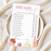 彼女は彼がブライダルシャワーゲームをスクープしたと言った チラシ