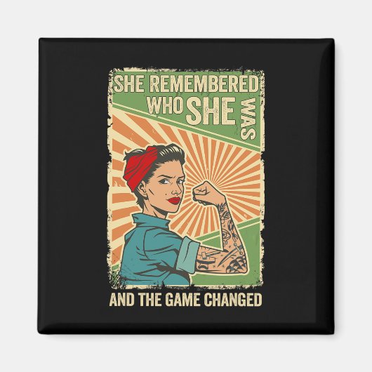 彼女は彼女が誰であるかを思い出し、ゲームは変更2 マグネット (正面)