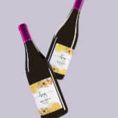 彼女は彼女のスクイーズ応援ブライダルシャワー ワインラベル